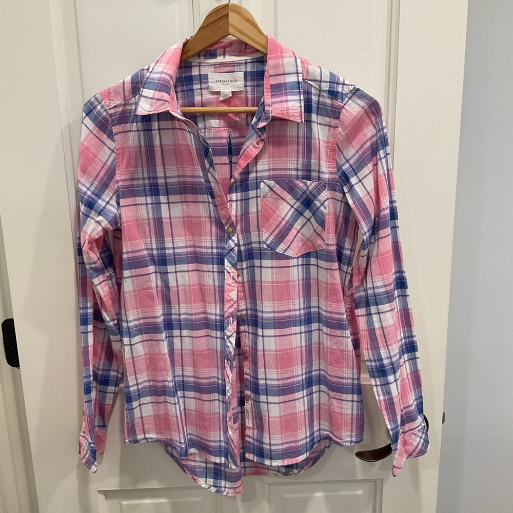 Women’s Springfield Plaid Cotton Shirt S